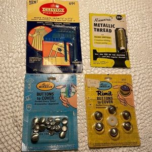 Retro Vintage sewing supplies